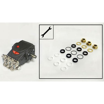 Ehrle HD 1140 High Pressure Pump Water Seal Kit with Leakage-Ring Ø20mm -361431