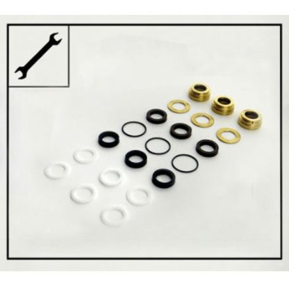Ehrle HD 1240 High Pressure Pump Water Seal Kit with Leakage-Ring Ø22mm - 361441