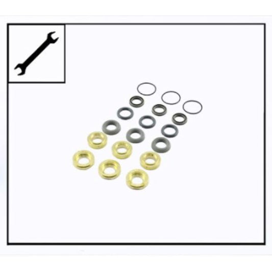 Ehrle Teflon Water Seal Kit 18mm For Hot Water upto 85°C with Leakage Rings For HDE 840, KS 823 - 571605