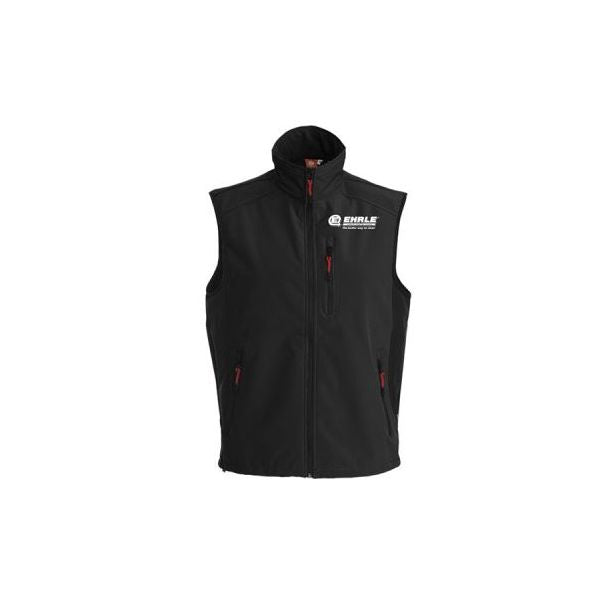 Black Sleeveless Jacket With White Ehrle Logo (S - 3XL)
