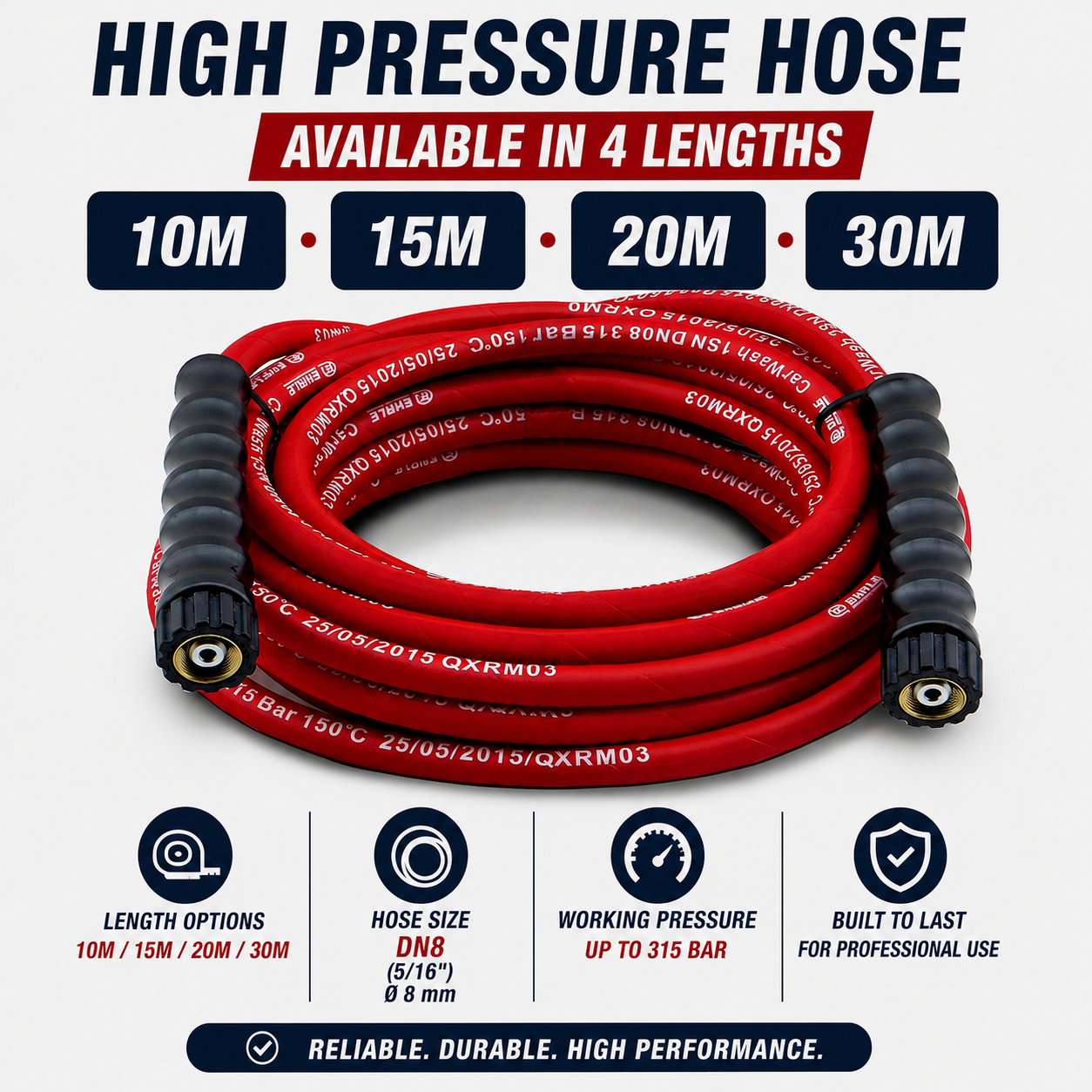 Genuine Ehrle High Pressure Hose DN08 315bar M22 150degC
