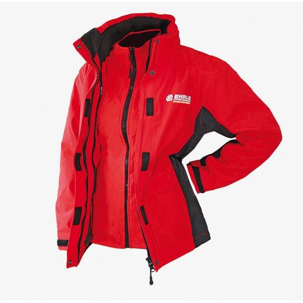 Men's Red 3in1 Outdoor Jacket With White Ehrle Logo (S - 3XL)
