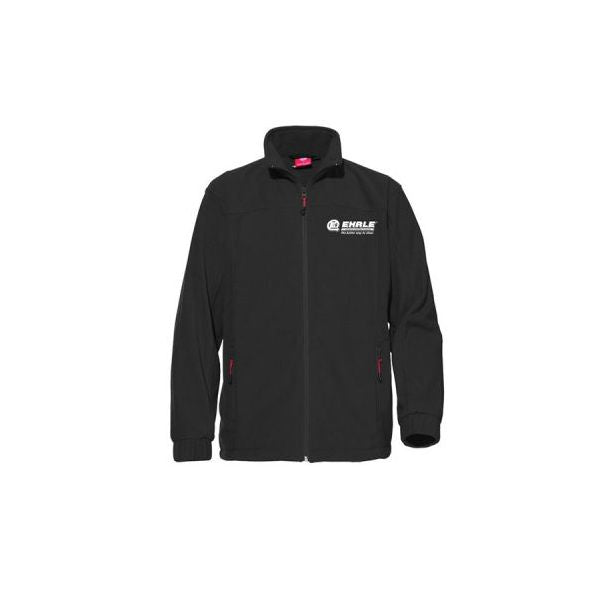 Men's Black Fleece Jacket With White Ehrle Logo (S - 3XL)