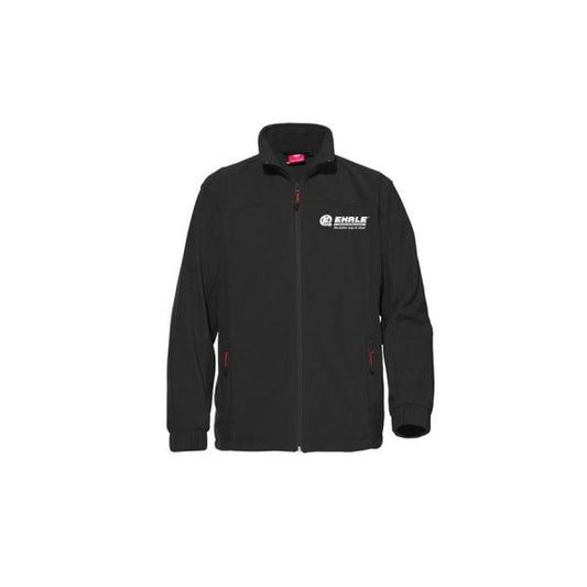 Men's Black Fleece Jacket With White Ehrle Logo (S - 3XL)
